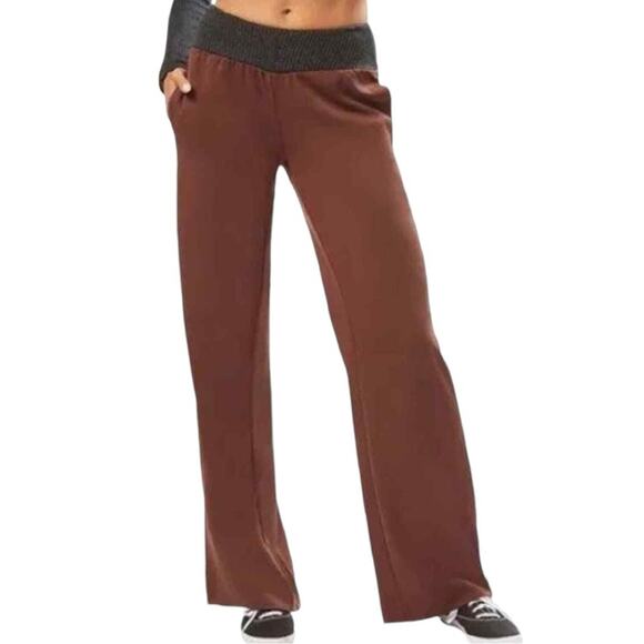 We Wore What NWT Low Rise Suiting Twill V Pant Ribbed Cacao Black size XS 118.00 - Picture 4 of 6
